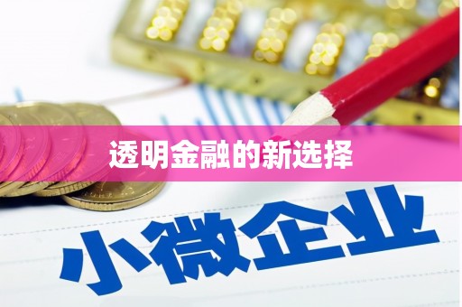 甘孜透明金融的新选择