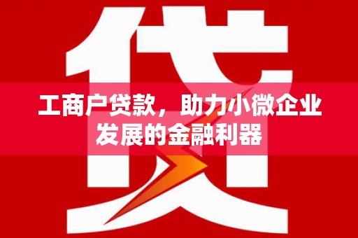 甘孜工商户贷款，助力小微企业发展的金融利器