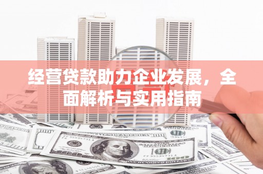 甘孜经营贷款助力企业发展，全面解析与实用指南