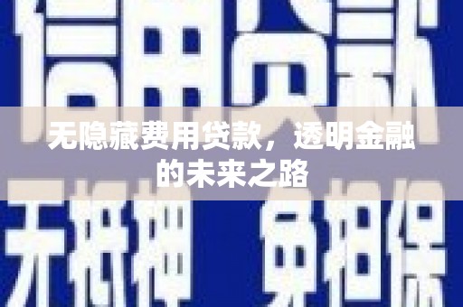 甘孜无隐藏费用贷款，透明金融的未来之路