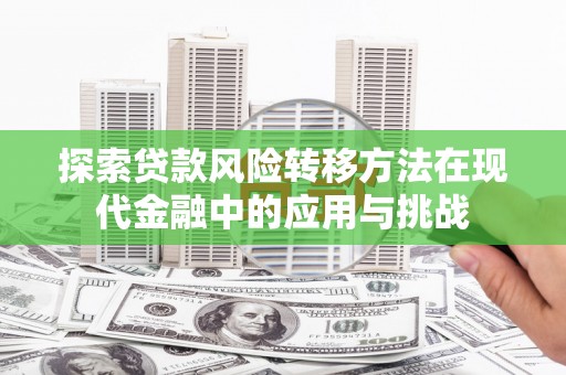 甘孜探索贷款风险转移方法在现代金融中的应用与挑战