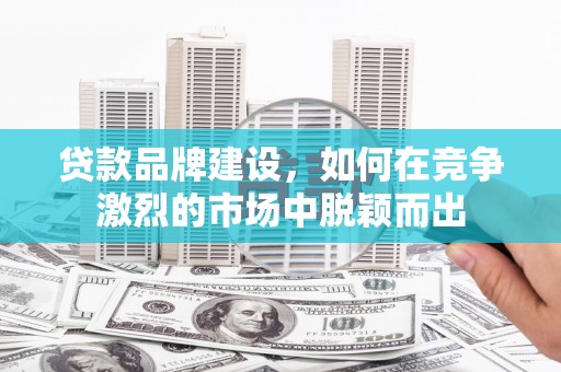 甘孜贷款品牌建设，如何在竞争激烈的市场中脱颖而出