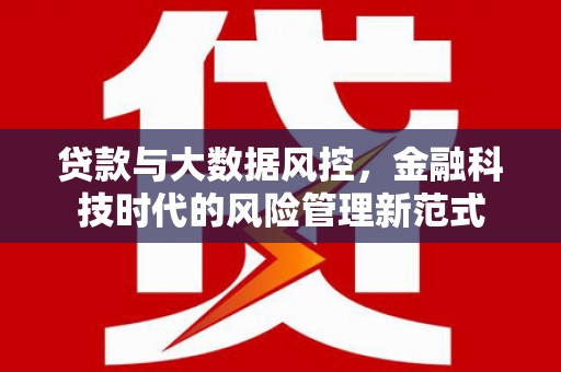甘孜贷款与大数据风控，金融科技时代的风险管理新范式