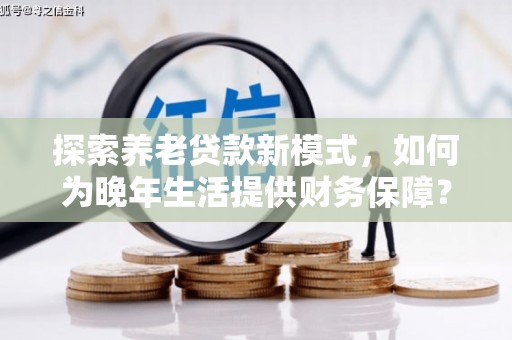 甘孜探索养老贷款新模式，如何为晚年生活提供财务保障？