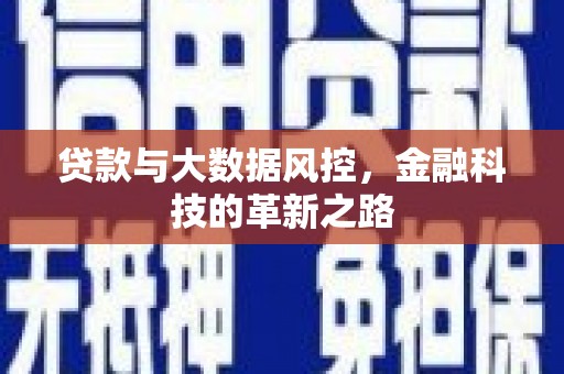 甘孜贷款与大数据风控，金融科技的革新之路