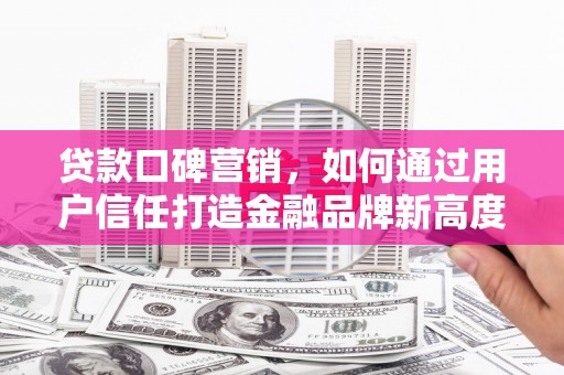甘孜贷款口碑营销，如何通过用户信任打造金融品牌新高度