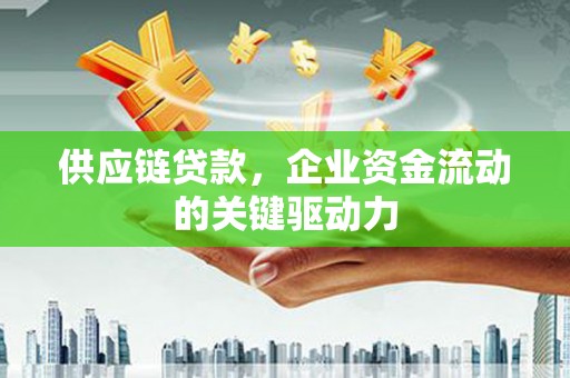 甘孜供应链贷款，企业资金流动的关键驱动力