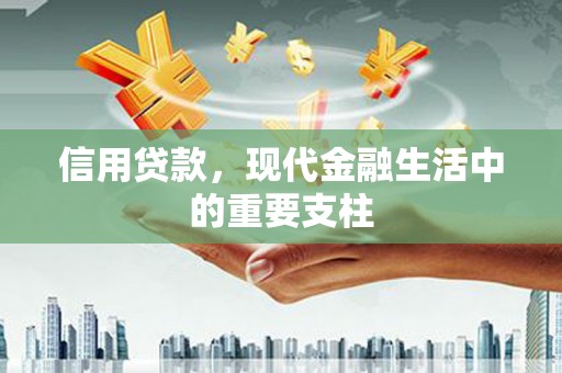 甘孜信用贷款，现代金融生活中的重要支柱