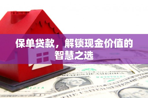 甘孜保单贷款，解锁现金价值的智慧之选