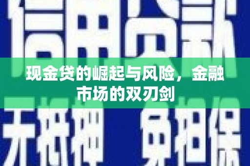 甘孜现金贷的崛起与风险，金融市场的双刃剑