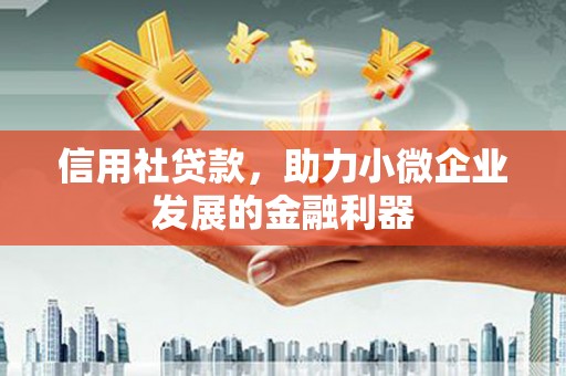 甘孜信用社贷款，助力小微企业发展的金融利器