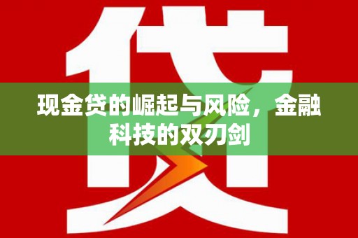 甘孜现金贷的崛起与风险，金融科技的双刃剑