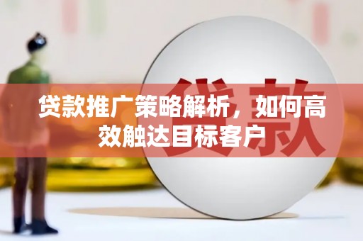 甘孜贷款推广策略解析，如何高效触达目标客户