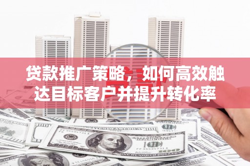 甘孜贷款推广策略，如何高效触达目标客户并提升转化率