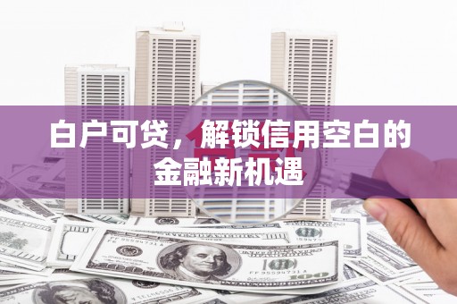 甘孜白户可贷，解锁信用空白的金融新机遇