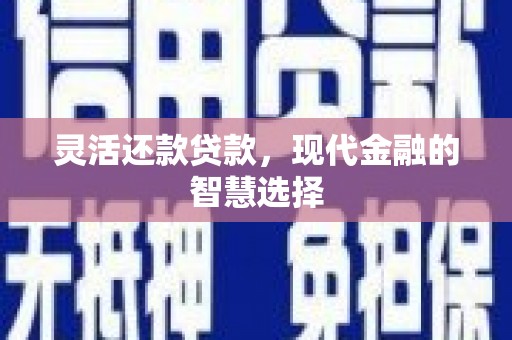 甘孜灵活还款贷款，现代金融的智慧选择