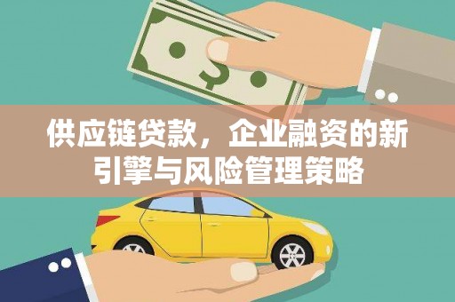 甘孜供应链贷款，企业融资的新引擎与风险管理策略