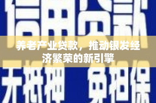 甘孜养老产业贷款，推动银发经济繁荣的新引擎