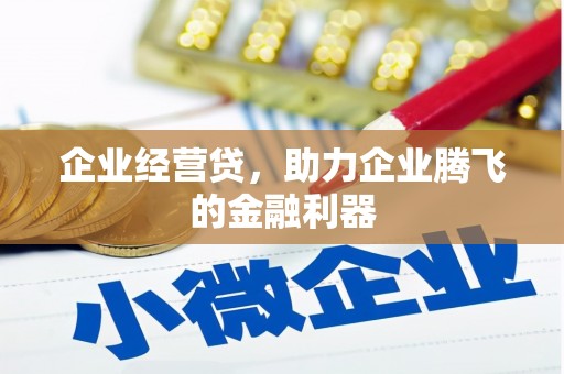 甘孜企业经营贷，助力企业腾飞的金融利器