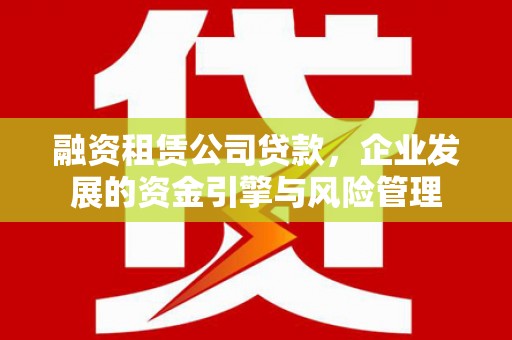 甘孜融资租赁公司贷款，企业发展的资金引擎与风险管理