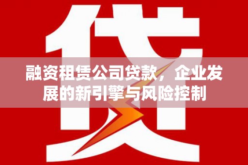 甘孜融资租赁公司贷款，企业发展的新引擎与风险控制