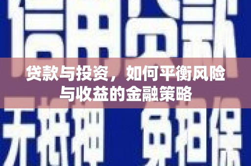 甘孜贷款与投资，如何平衡风险与收益的金融策略