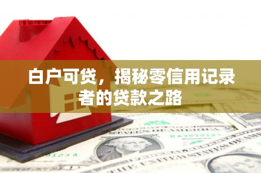 甘孜白户可贷，揭秘零信用记录者的贷款之路