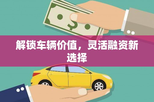 甘孜解锁车辆价值，灵活融资新选择