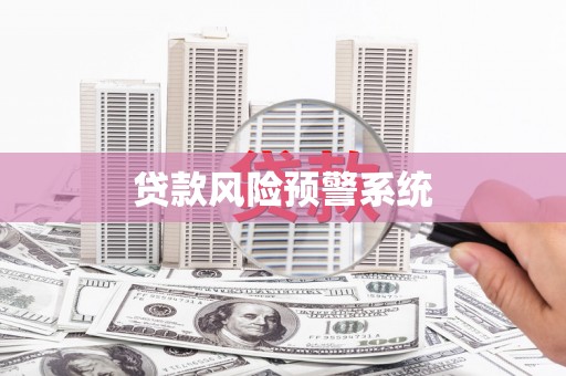 甘孜贷款风险预警系统